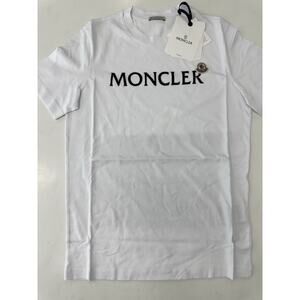 Moncler flocked-logo cotton T-shirt XS NWT!